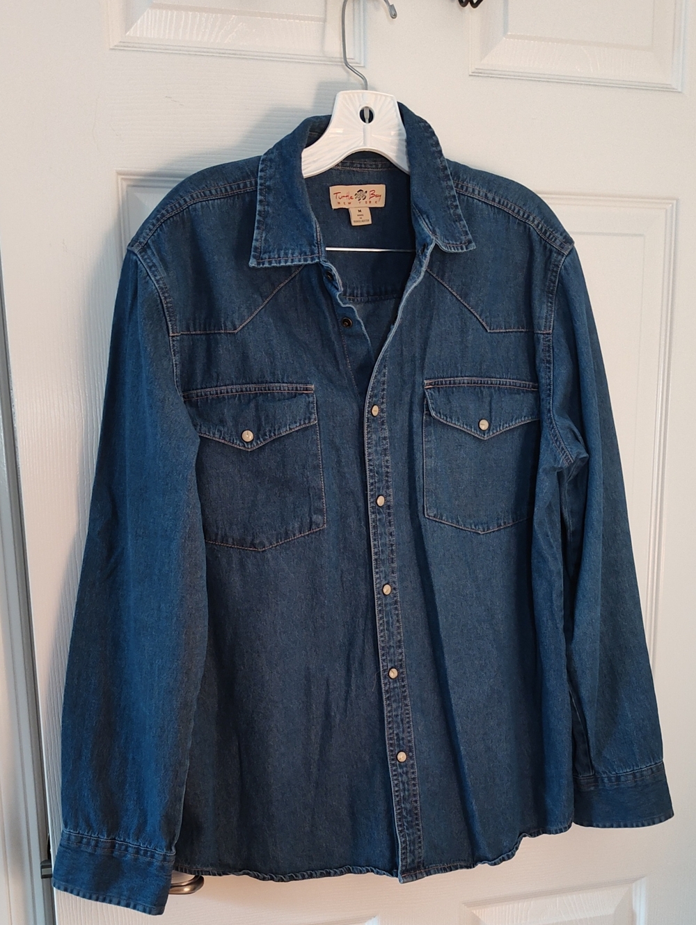 Twelve by Twelve Denim Western Shirt - Blue
